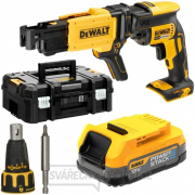 Aku šroubovák na sádrokarton DeWALT DCF620E1K POWERSTACK 18 V Li-Ion 1x1,7Ah gallery main image