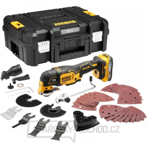 Aku bezuhlíková oscilační multibruska DeWALT DCS356E1T POWERSTACK 18 V