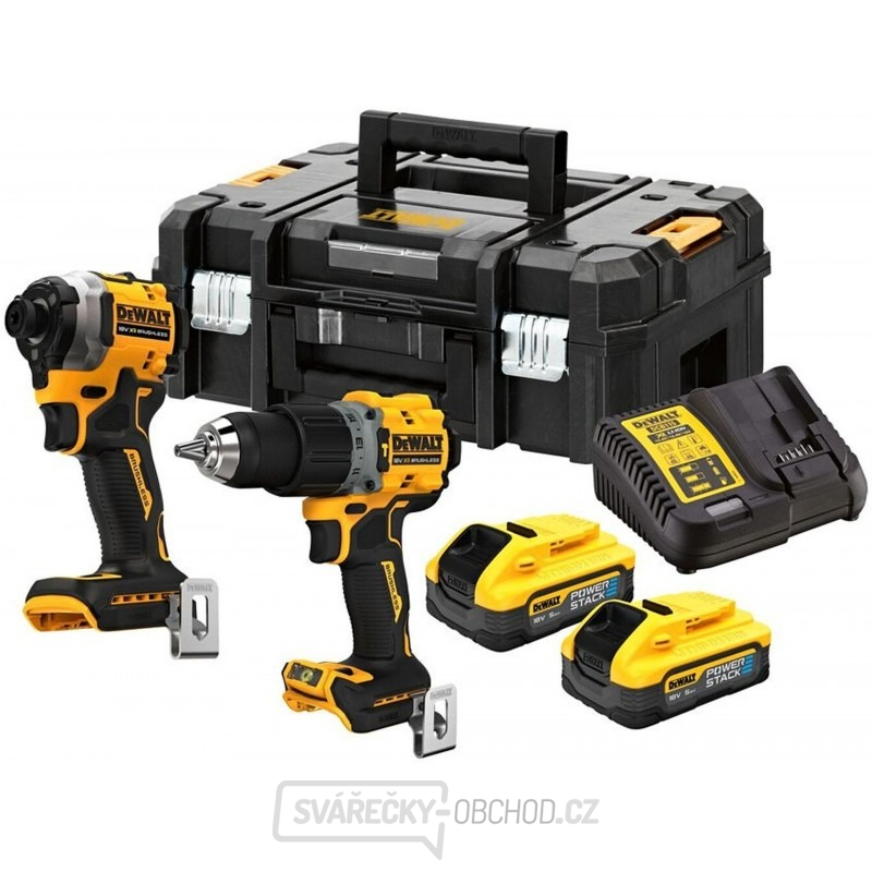 Aku kombinovaná sada DeWALT DCK2050H2T POWERSTACK 18V (2x1,7Ah)