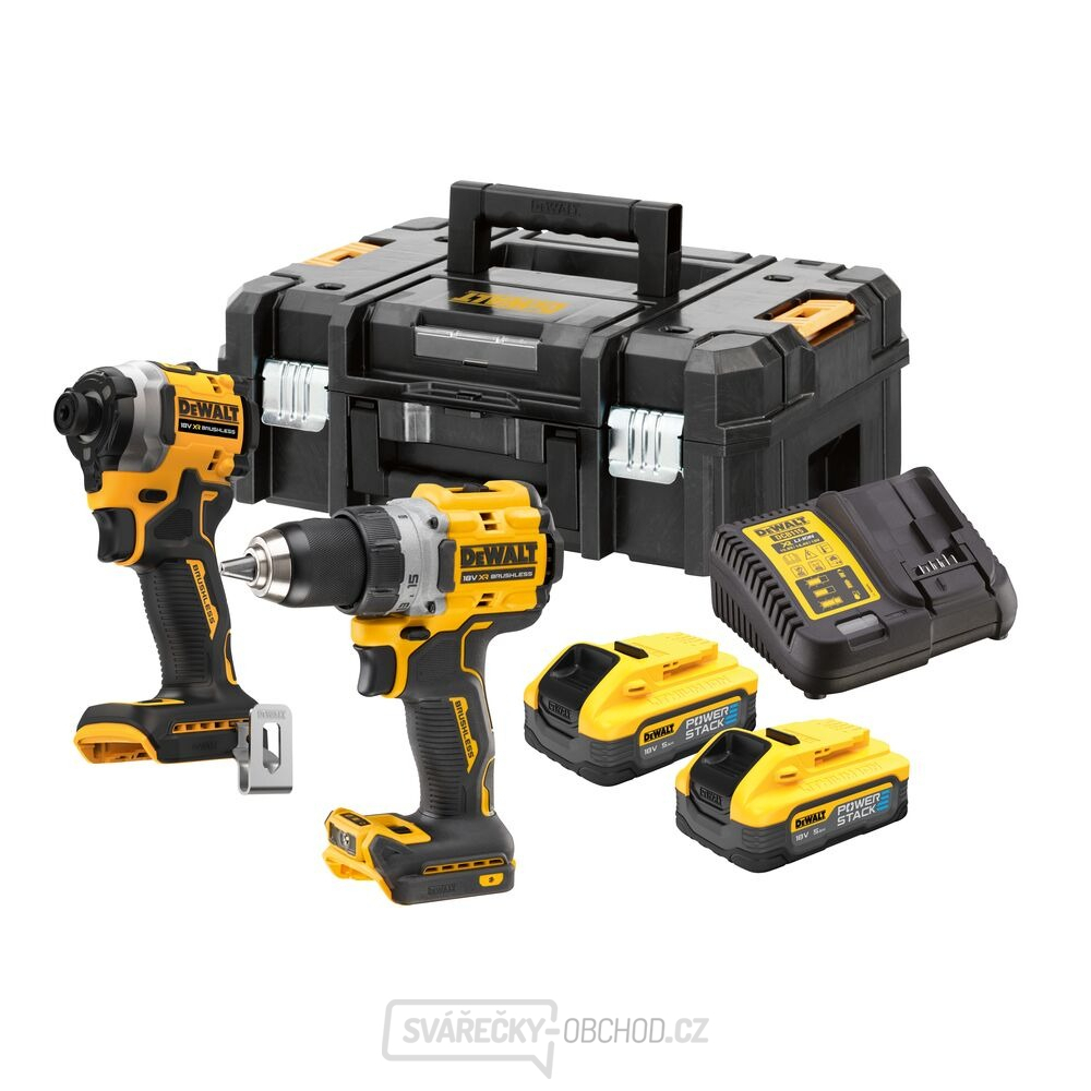 Aku kombinovaná sada DeWALT DCK2051H2T POWERSTACK 18V (2x5Ah)