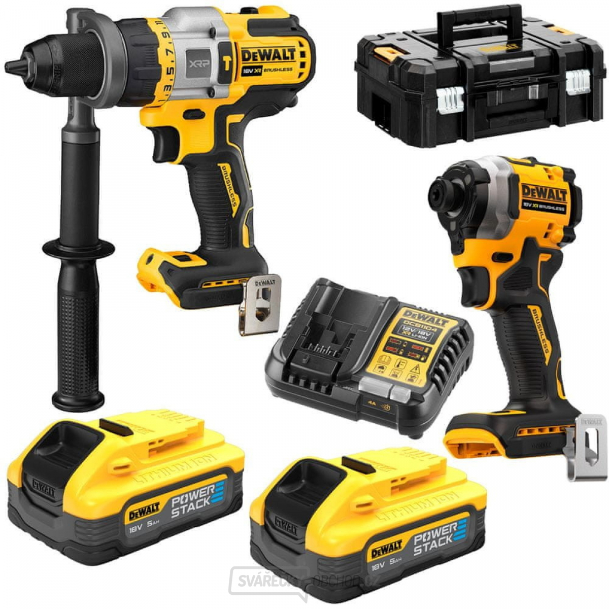 Aku kombinovaná sada DeWALT DCK2052H2T POWERSTACK 18V (2x5Ah)