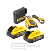 USB nabíjecí adaptér s  2 bateriemi DeWALT DCB094H2 XR POWERSTACK 18V gallery main image