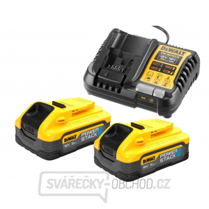 Sada nabíječky a 2 akumulátorů DeWALT DCB1104H2 POWERSTACK 18V 5Ah