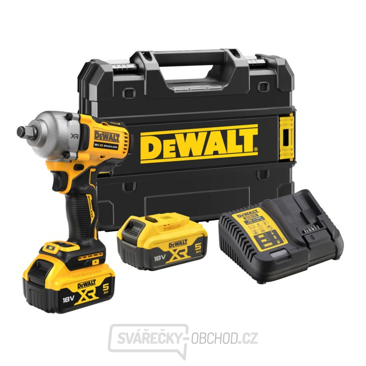 Aku bezuhlíkový rázový utahovák DeWALT  DCF891P2T 18V 2x 5Ah