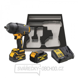 Aku bezuhlíkový rázový utahovák DeWALT DCF900P2G 18V 2x5Ah s GFN krytem Aku bezuhlíkový rázový utahovák DeWALT DCF900P2G 18V 2x5Ah s GFN krytem gallery main image