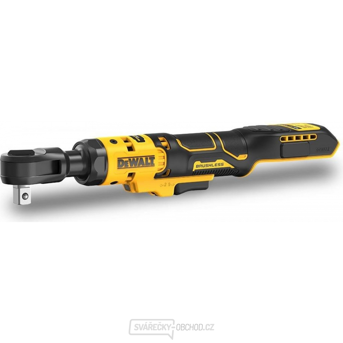 Aku bezuhlíková ráčna DeWALT DCF512N s otevřenou hlavou 18V (bez aku a nabíječky)