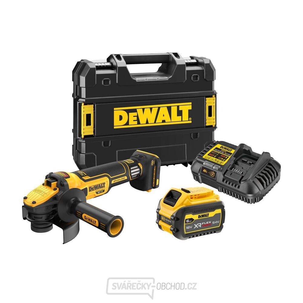 Aku bezuhlíková bruska DeWALT DCG409VST1 s regulací otáček 18V