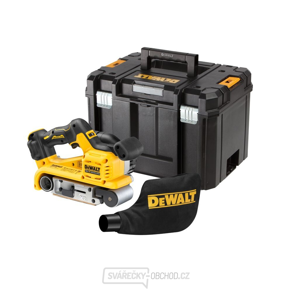 Aku pásová bruska DeWALT DCW220NT 18V (bez akumulátorů a nabíječky)