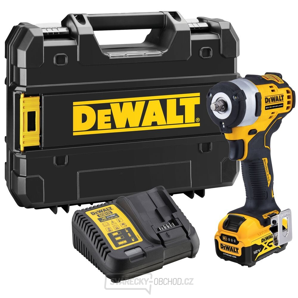 Aku bezuhlíkový rázový utahovák DeWALT DCF903P1 12V 3/8"