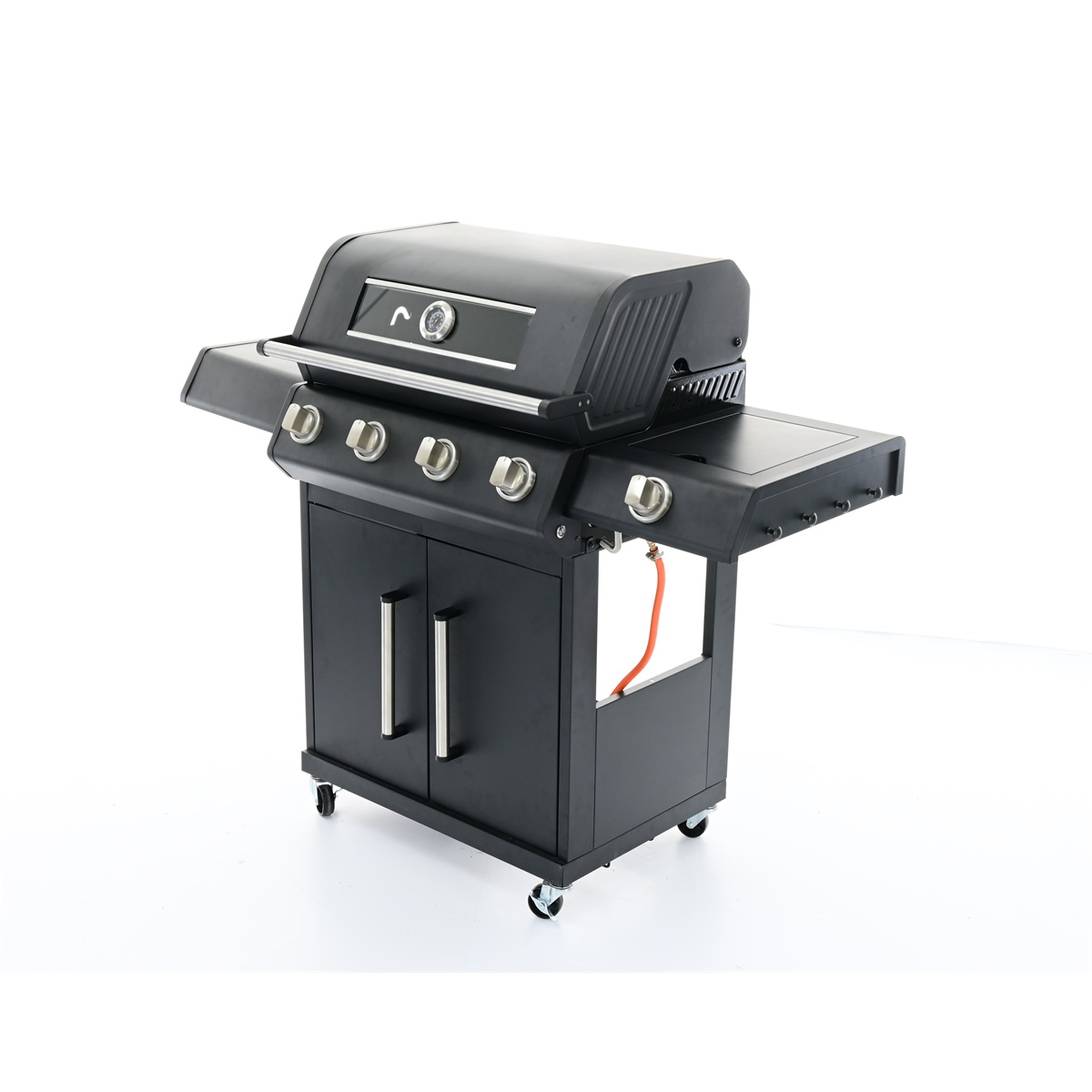 Riwall PRO RGG 41 EXL luxusní plynový gril 17 kW se čtyřmi hořáky a bočním vařičem Náhled