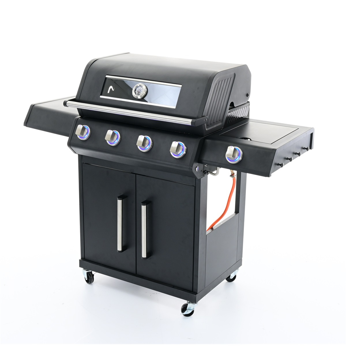 Riwall PRO RGG 41 EXL luxusní plynový gril 17 kW se čtyřmi hořáky a bočním vařičem Náhled