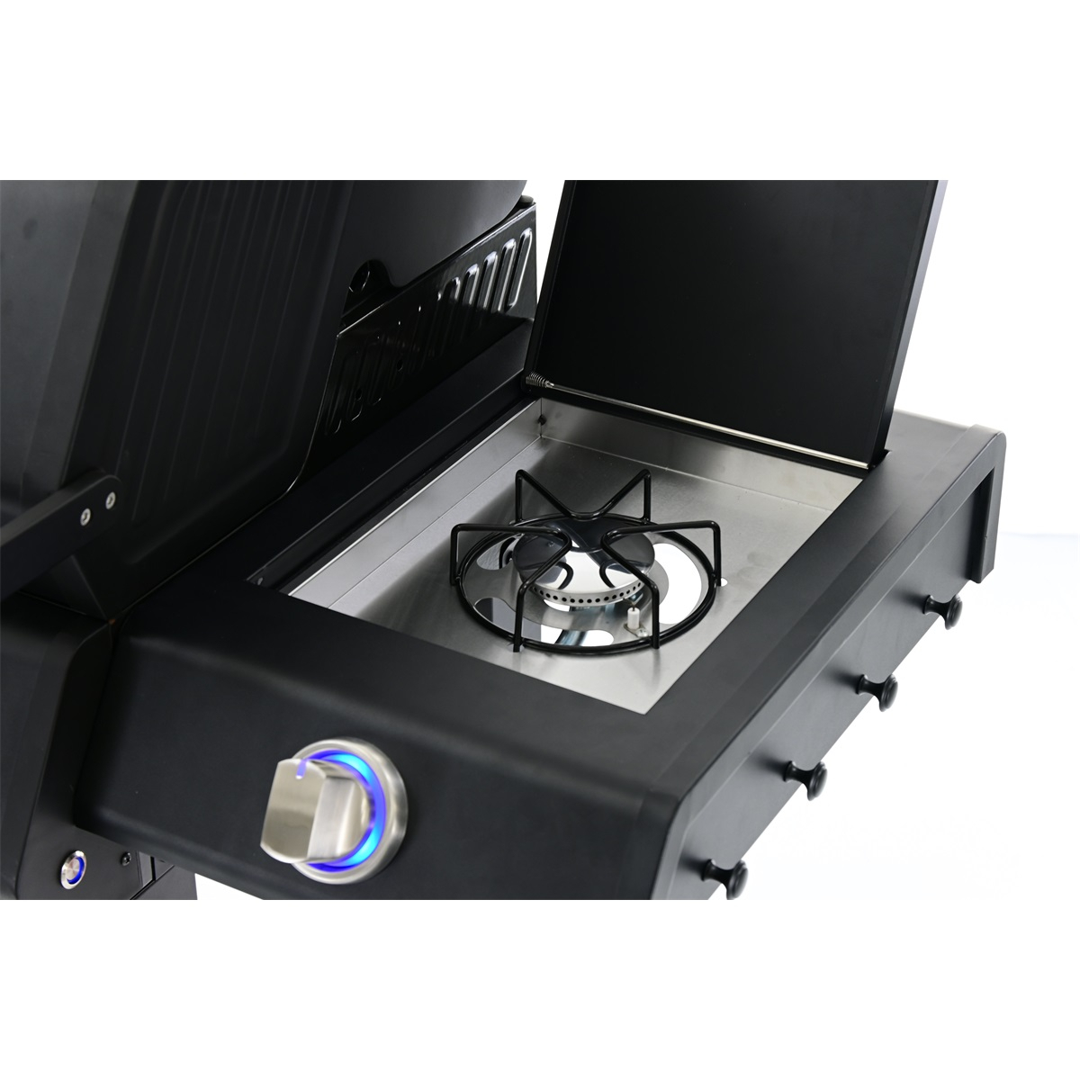 Riwall PRO RGG 41 EXL luxusní plynový gril 17 kW se čtyřmi hořáky a bočním vařičem Náhled