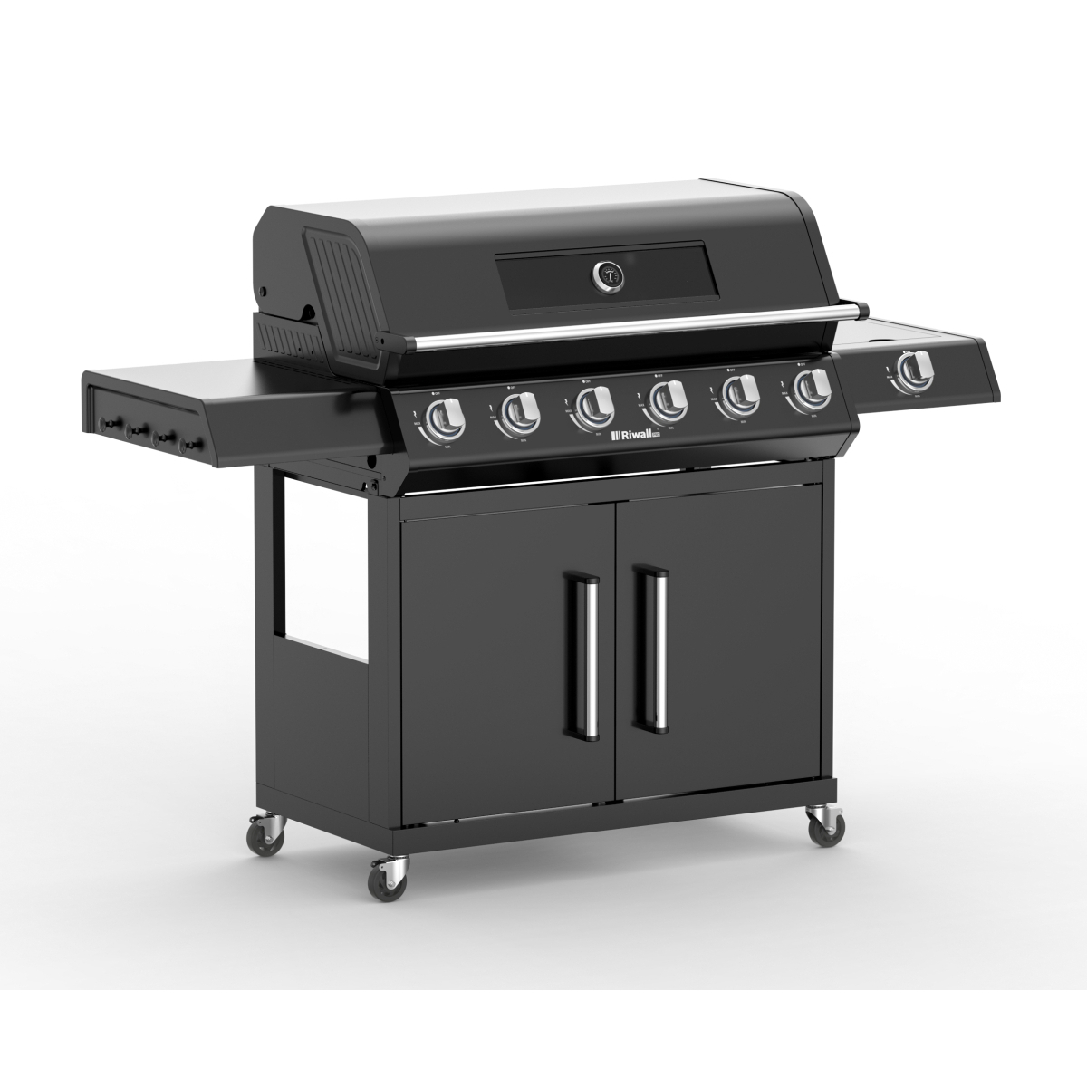 Riwall PRO RGG 61 EXL luxusní plynový gril 24 kW se šesti hořáky a bočním vařičem Náhled