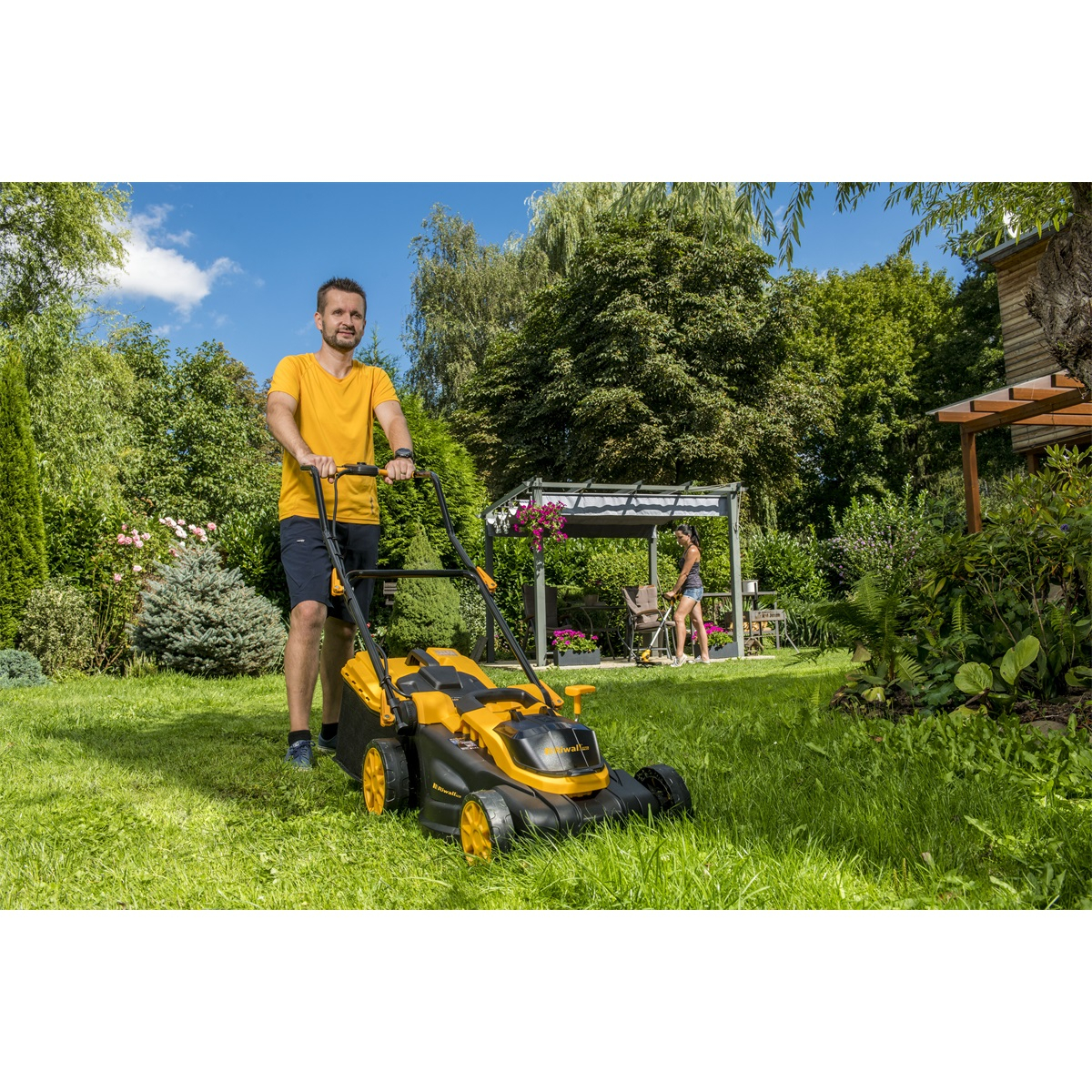 Riwall PRO RALM 3820 akumulátorová travní sekačka 20 V (bez baterie a nabíječky) Náhled