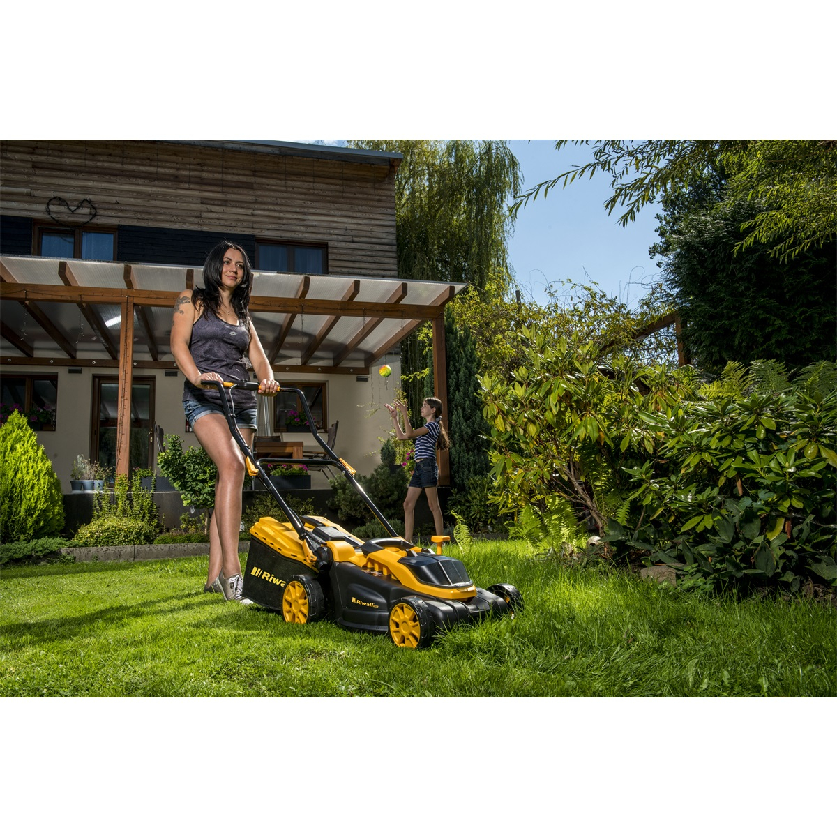 Riwall PRO RALM 3820 akumulátorová travní sekačka 20 V (bez baterie a nabíječky) Náhled