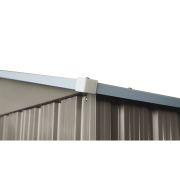 Riwall PRO RMSA 6x8 Brown zahradní domek kovový 2,4 x 1,7 m se sedlovou střechou hnědý náhled