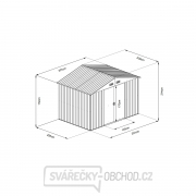 Riwall PRO RMSA 8x10 Anthracite zahradní domek kovový 3 x 2,4 m se sedlovou střechou antracit Riwall PRO RMSA 8x10 Anthracite zahradní domek kovový 3 x 2,4 m se sedlovou střechou antracit náhled