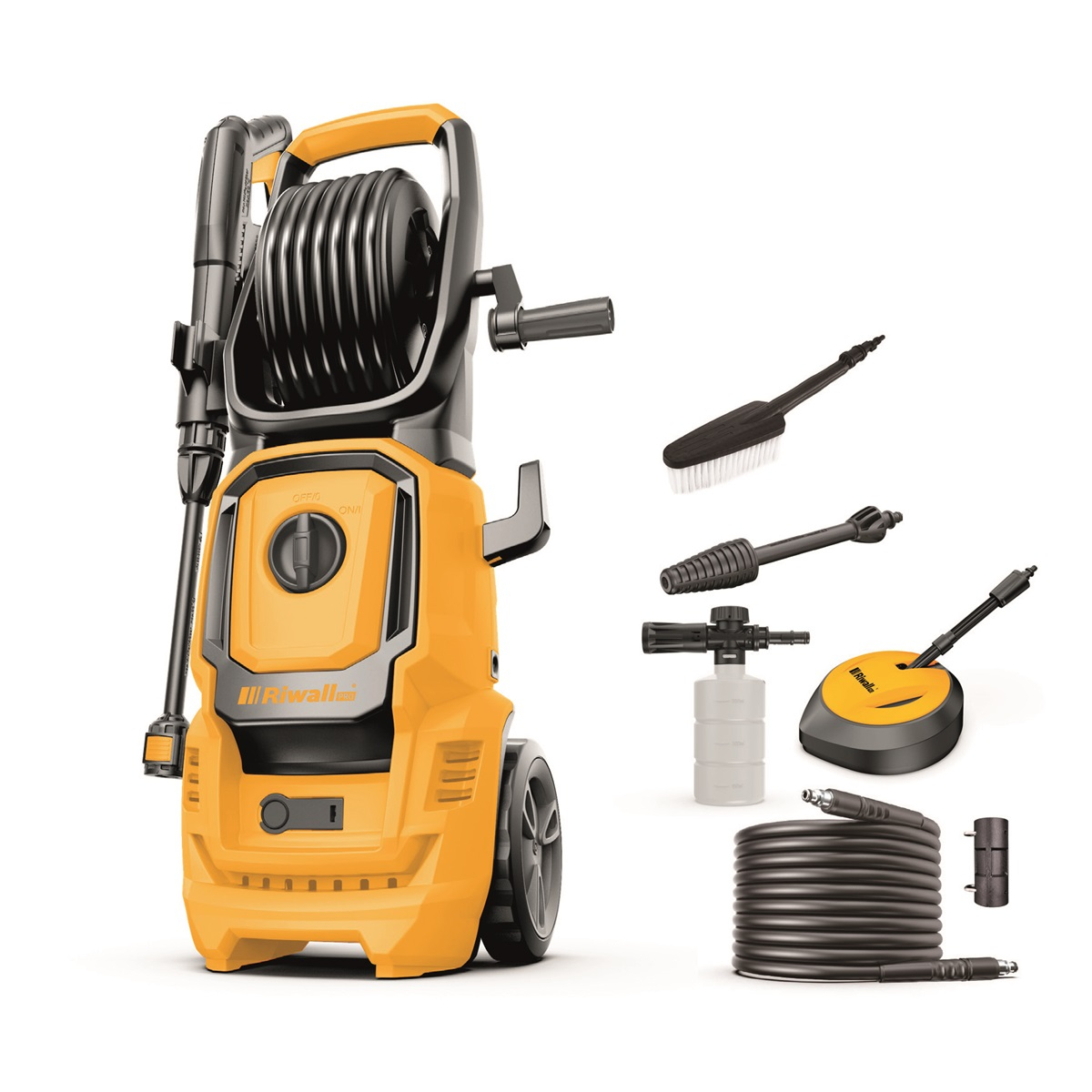 Levně Riwall PRO REPW 155 SET elektrická tlaková myčka 150 barů s příslušenstvím EP25A2401068B
