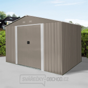 Riwall PRO RMSA 8x10 Brown zahradní domek kovový 3 x 2,4 m se sedlovou střechou hnědý Náhled