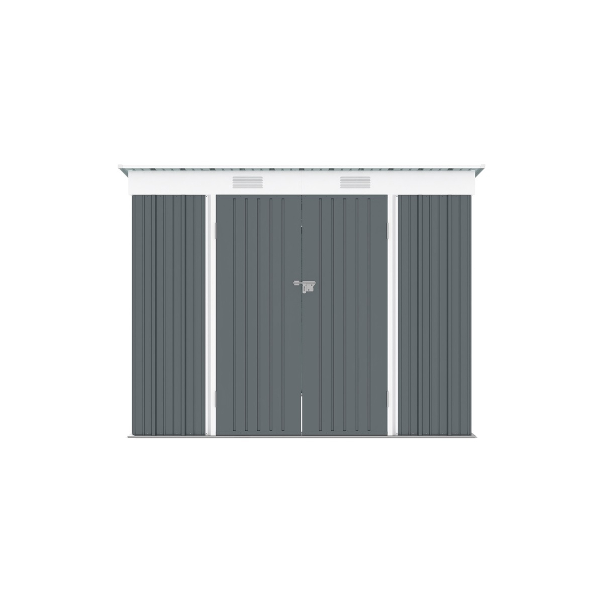 Riwall PRO RMSP 6x8 Anthracite zahradní domek kovový 2,4 x 1,8 m s pultovou střechou antracit Náhled