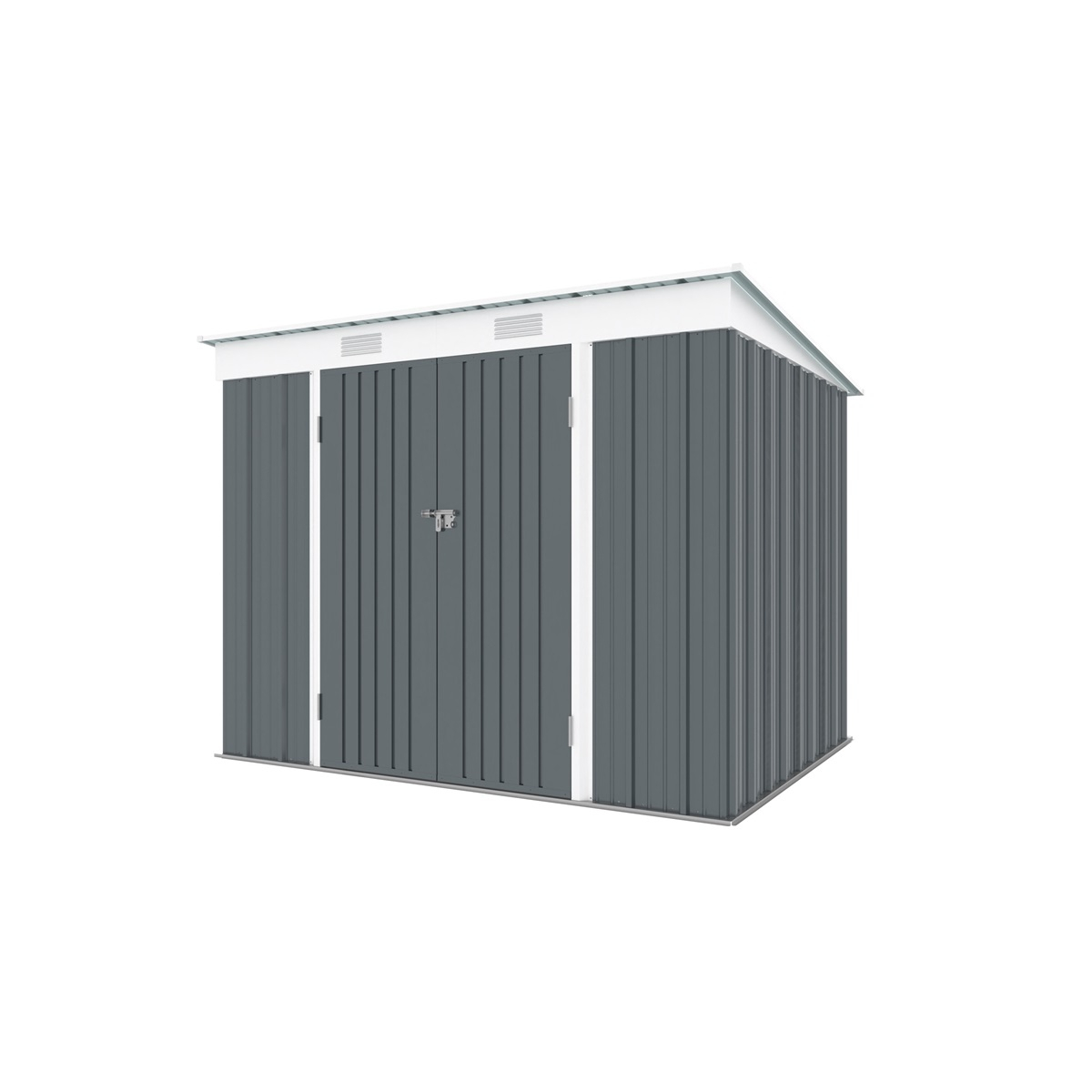 Riwall PRO RMSP 6x8 Anthracite zahradní domek kovový 2,4 x 1,8 m s pultovou střechou antracit Náhled