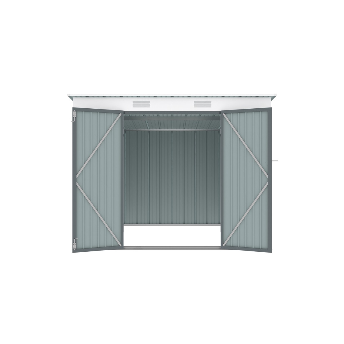 Riwall PRO RMSP 6x8 Anthracite zahradní domek kovový 2,4 x 1,8 m s pultovou střechou antracit Náhled