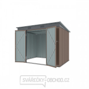 Riwall PRO RMSP 6x8 Brown zahradní domek kovový 2,4 x 1,8 m s pultovou střechou hnědý Náhled