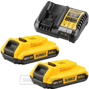 Sada nabíječky a akumulátorů DeWALT DCB1104D2, 2x 2,0 Ah gallery main image