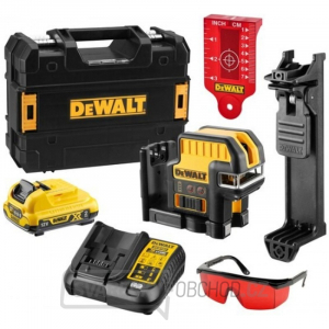 Aku křížový a pětibodový laser 10,8 V DeWALT DCE0825D1R