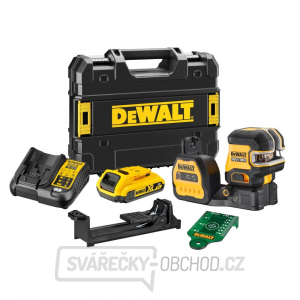 Aku zelený křížový laser s olovnicí 12/18 V DeWALT DCE822D1G18 gallery main image