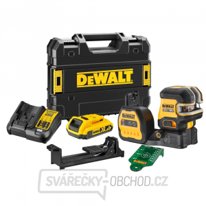 Aku zelený křížový laser s 5 body 12/18 V (bez aku a nabíječky) DeWALT DCE825D1G18