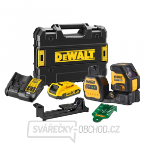 Aku zelený křížový laser s olovnicí 12/18 V DeWALT DCE088D1G18 gallery main image