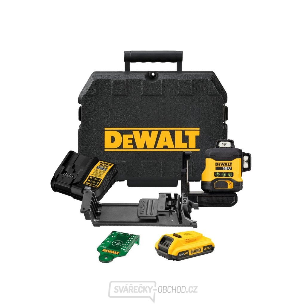 Aku zelený křížový laser 3x 360° 18 V DeWALT DCLE34031D1