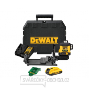 Aku zelený křížový laser 3x 360° 18 V DeWALT DCLE34031D1 gallery main image