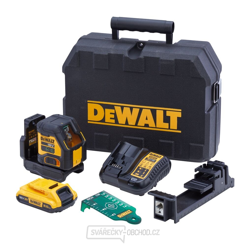 Aku zelený křížový laser 18 V DeWALT DCLE34021D1