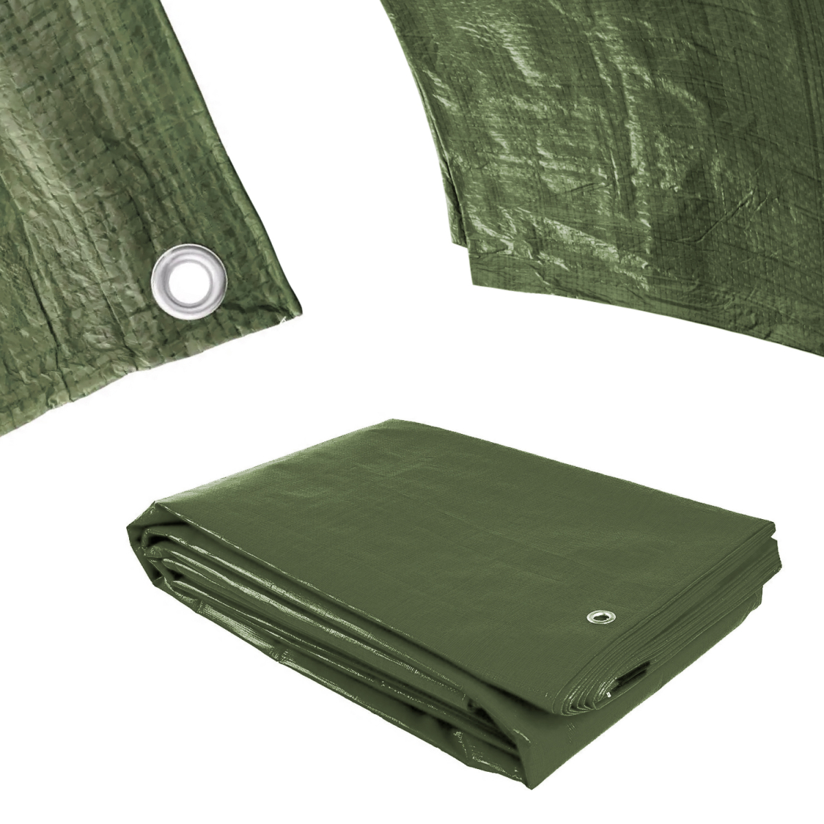 Levně Plachta Procraft GT15x20 120g/m2 nepromokavá s oky 15x20 m zelená | GT15x20 GT15x20