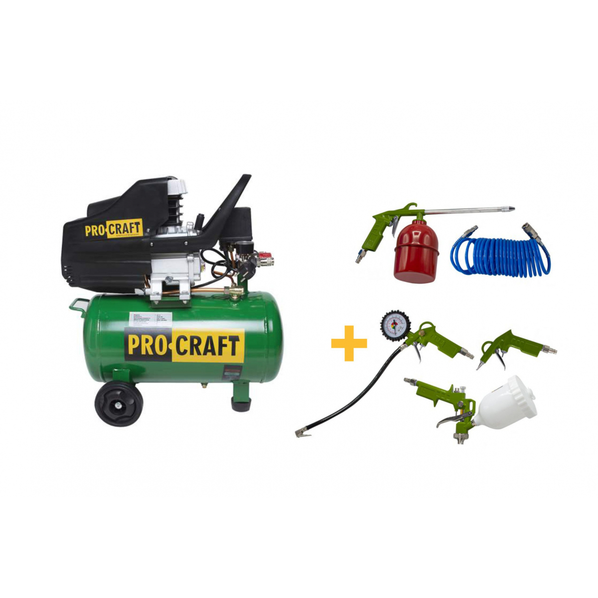 Akční sada 2 Kompresor Procraft AC24 a set příslušenství ke kompresoru | SET2 SET2