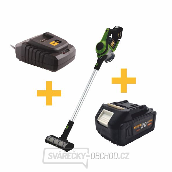 Akční sada tyčový aku vysavač Procraft VP30 s 4A baterie a nabíječkou. | SET19