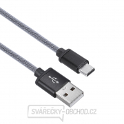 Solight USB-C kabel, USB 2.0 A konektor - USB-C 3.1 konektor, blistr, 1m gallery main image
