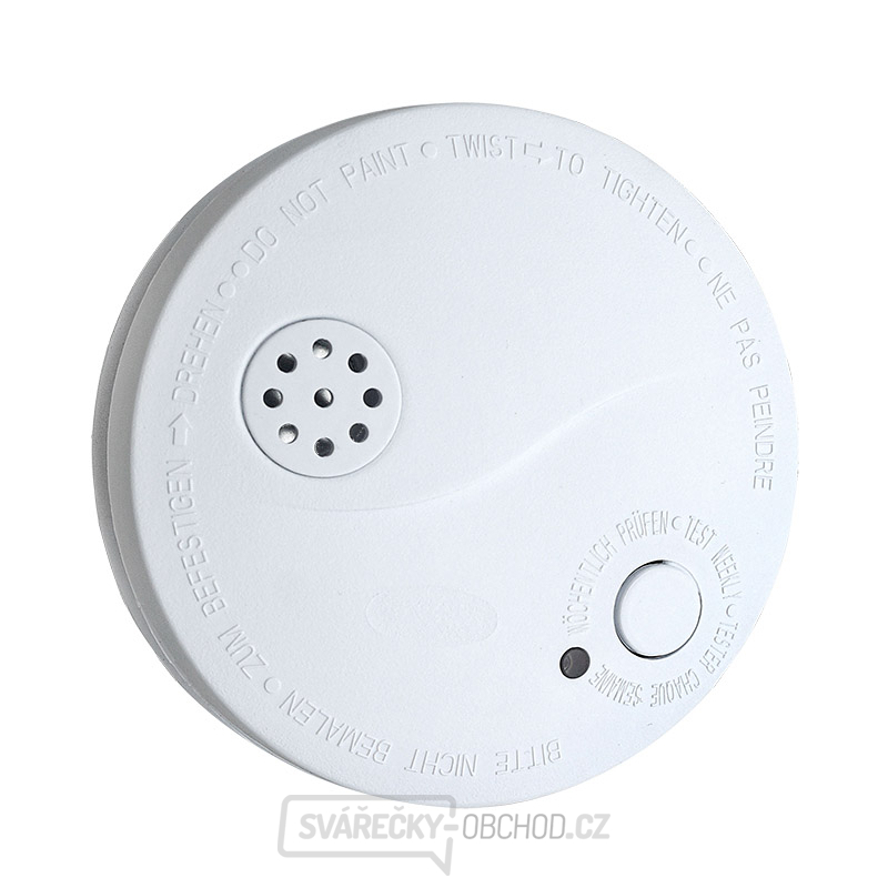 Solight detektor kouře + alarm, 85dB, bílý + 9V baterie