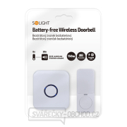 Solight bezdrátový zvonek bezbateriový, do zásuvky, 150m, bílý, learning code náhled