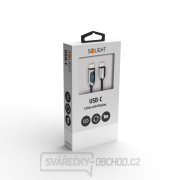 Solight USB-C kabel s displejem, USB-C konektor - USB-C konektor, 100W, 1m náhled