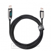 Solight USB-C kabel s displejem, USB-C konektor - USB-C konektor, 100W, 2m Náhled