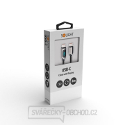 Solight USB-C kabel s displejem, USB-C konektor - USB-C konektor, 100W, 2m náhled