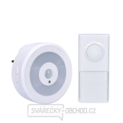 Solight bezdrátový zvonek s nočním světélkem na senzor pohybu, do zásuvky, 250m, bílý, learning code Solight bezdrátový zvonek s nočním světélkem na senzor pohybu, do zásuvky, 250m, bílý, learning code gallery main image