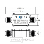 Solight voděodolná propojovací krabička IP68, 4-11mm, max 2,5mm2 Náhled