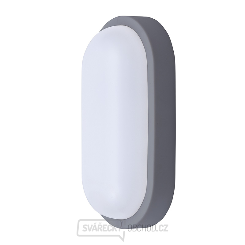 Solight LED venkovní osvětlení oválné, 20W, 1500lm, 4000K, IP54, 26cm, šedá barva