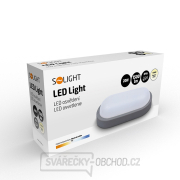 Solight LED venkovní osvětlení oválné, 20W, 1500lm, 4000K, IP54, 26cm, šedá barva náhled
