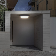 Solight LED venkovní osvětlení kulaté, 20W, 1500lm, 4000K, IP54, 20cm, šedá barva Náhled