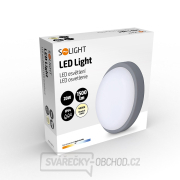 Solight LED venkovní osvětlení kulaté, 20W, 1500lm, 4000K, IP54, 20cm, šedá barva náhled
